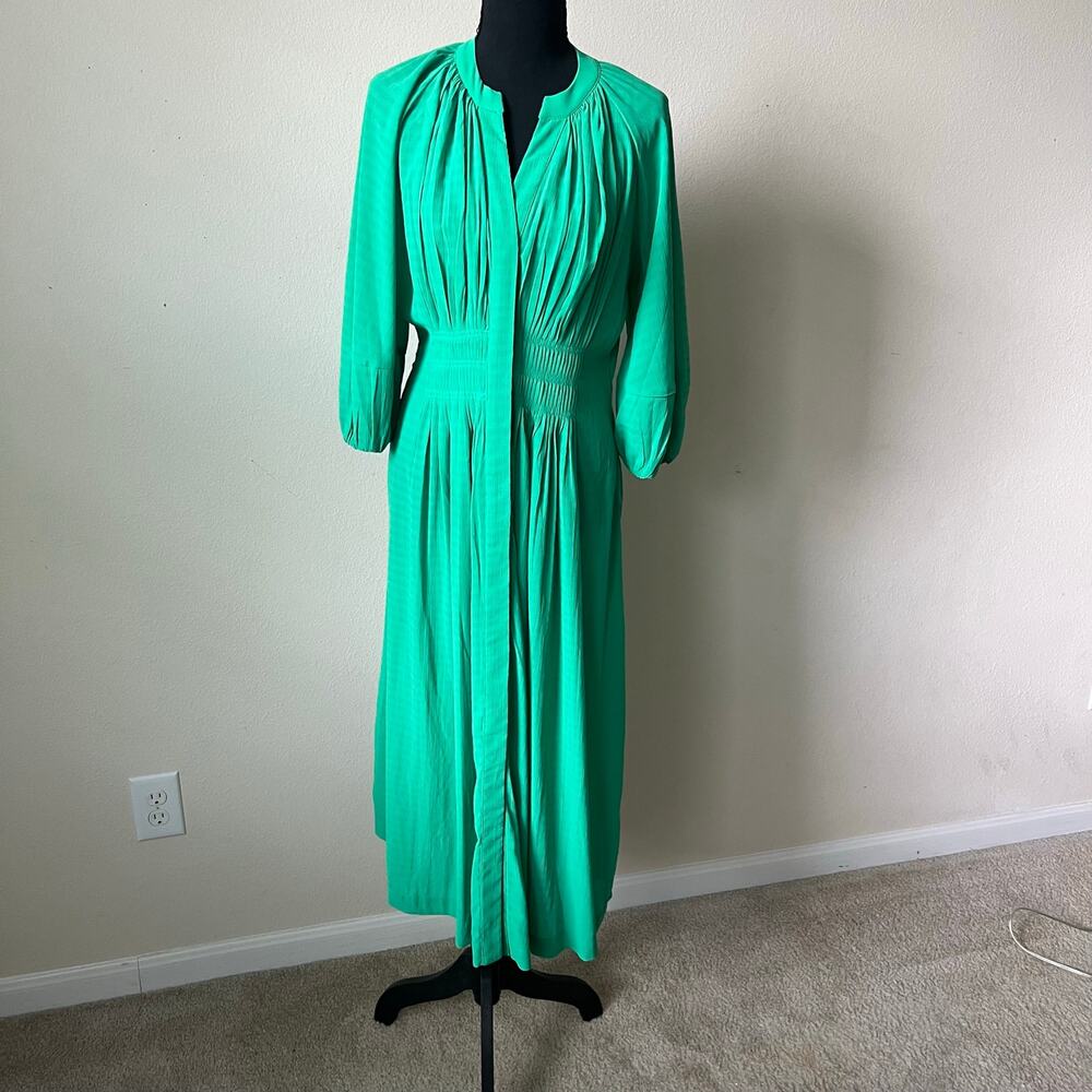 🍁Enchanted Fairycore Rainforest Green Maxi Dress – French Connection USA Size 6